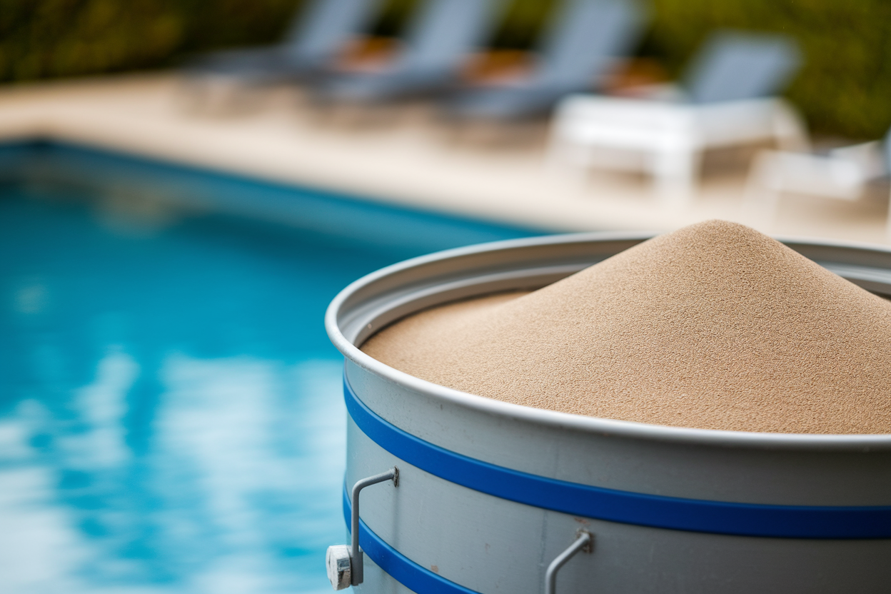 gros-plan-filtre-sable-piscine-vegetation