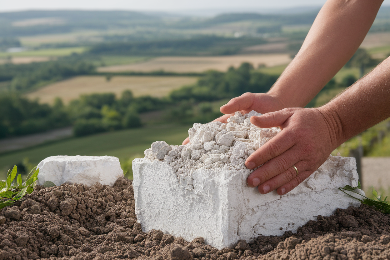 mains-jardinier-terre-calcaire-blanche