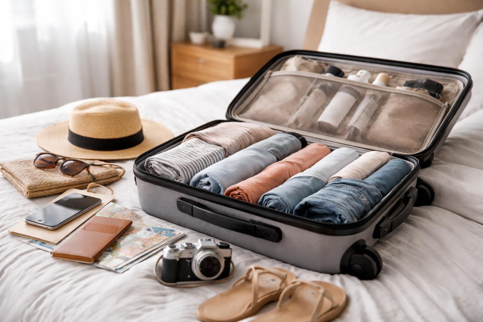 valise-vetements-accessoires-chambre-moderne
