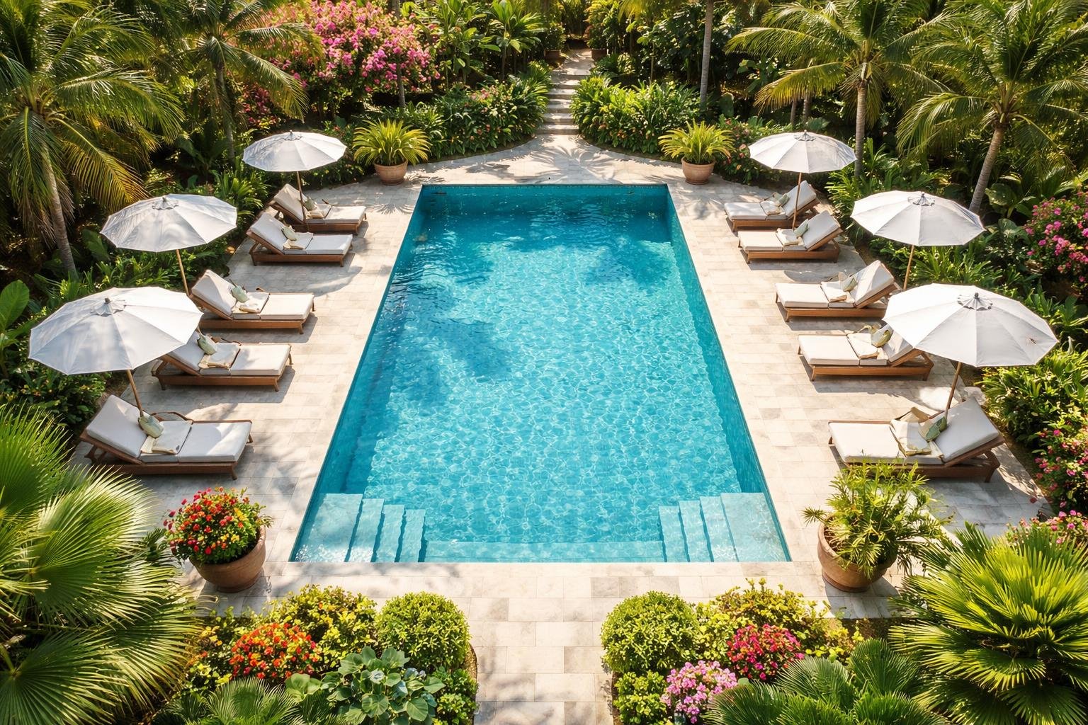 piscine-jardin-luxuriant-transats-tropicaux