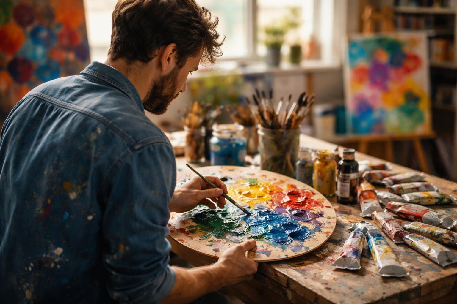 artiste-melange-couleurs-atelier-toiles
