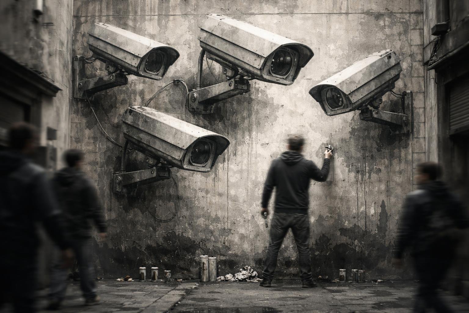 fresque-cameras-surveillance-homme-peintre