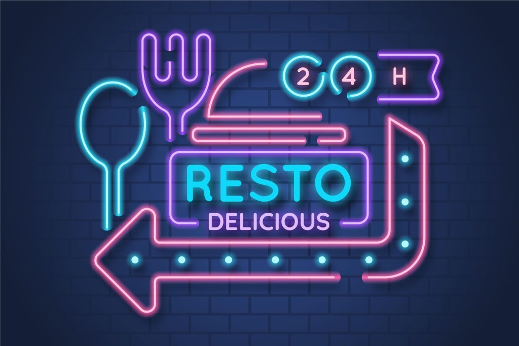 Pizzeria, coffee shop, crêperie : quel néon personnalisé pour quel restaurant ?
